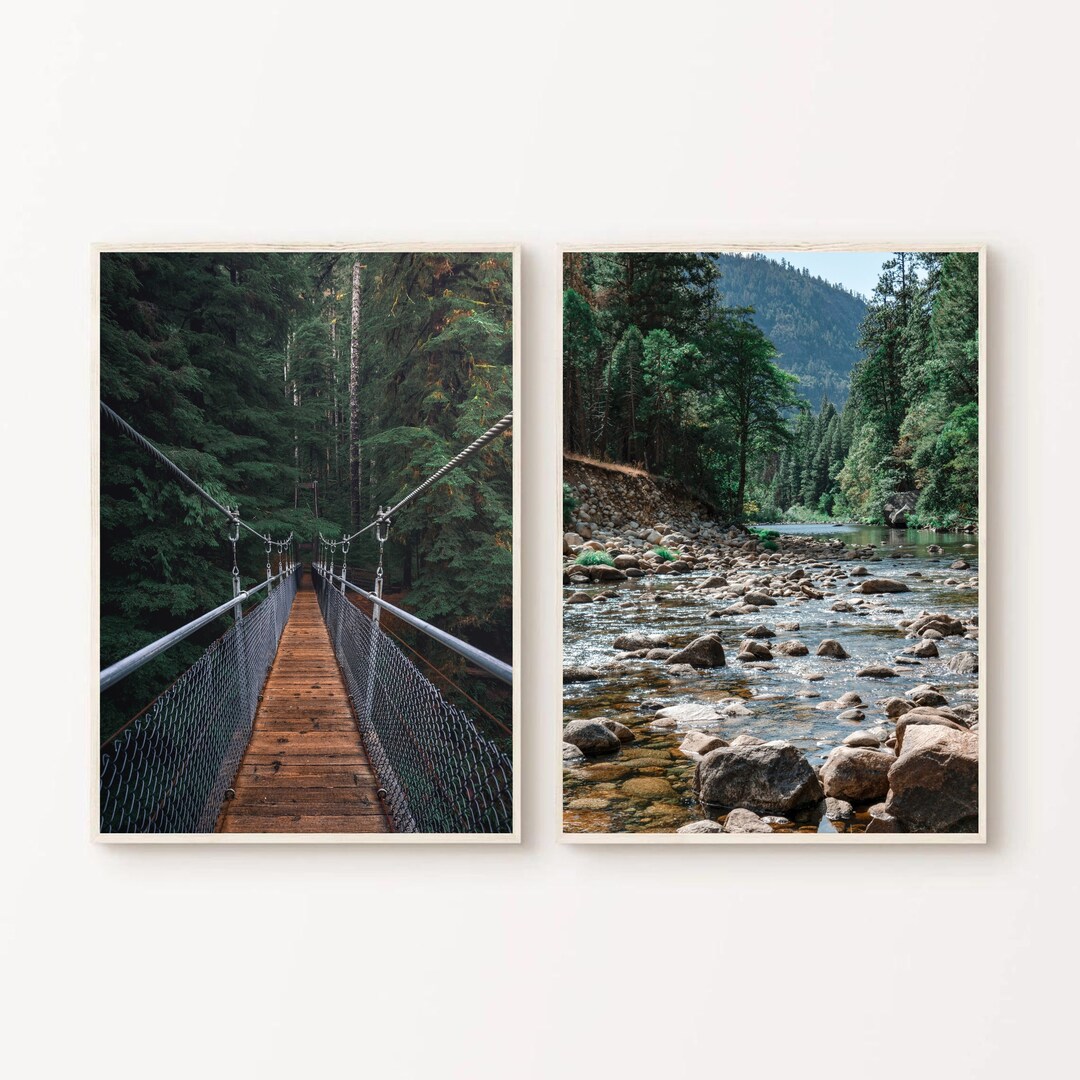 Forest Wall Art Set of 2 Prints Forest Decor Nature Poster - Etsy