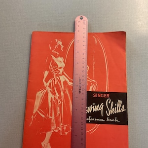 1955 SINGER Sewing Skills reference book / paperback