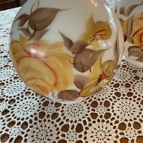 Hand Painted Globe Etsy