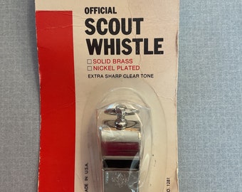 Vtg Official Scout Whistle/USA/ in original packaging/ Never used