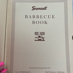 Sunset Barbecue Book Authentic 1940s Barbecue Plans and Styles Mid Century Recipes image 4