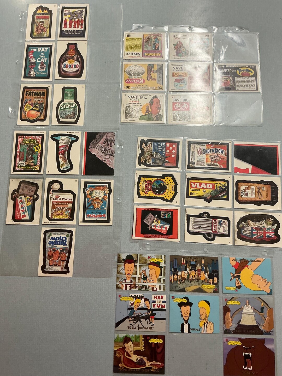 Early 90s Sticker Cards and Trading Cards Small Lot of 37 Miscellaneous ...