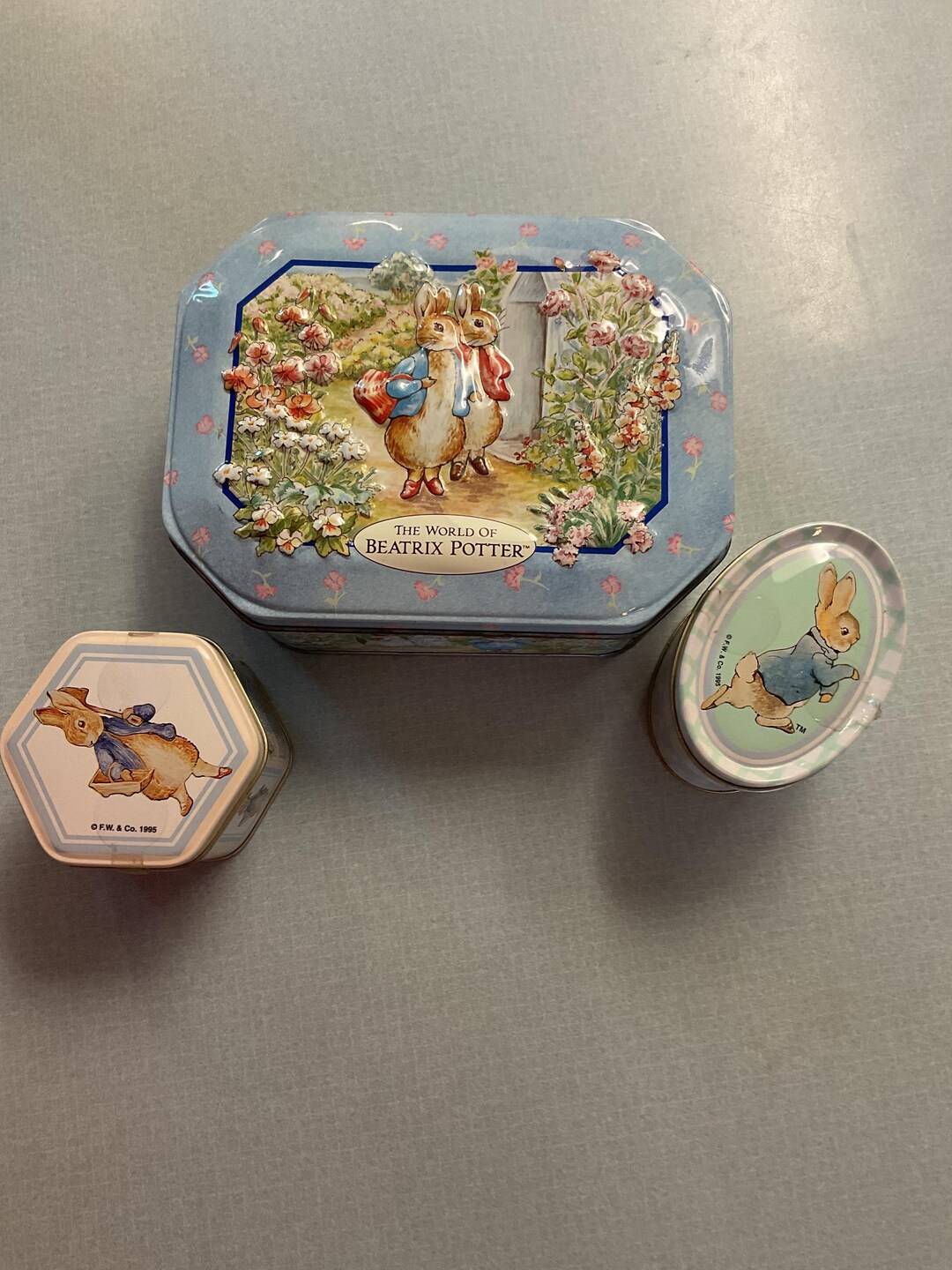 1990s Set of 3 Peter Rabbit Tins - Etsy