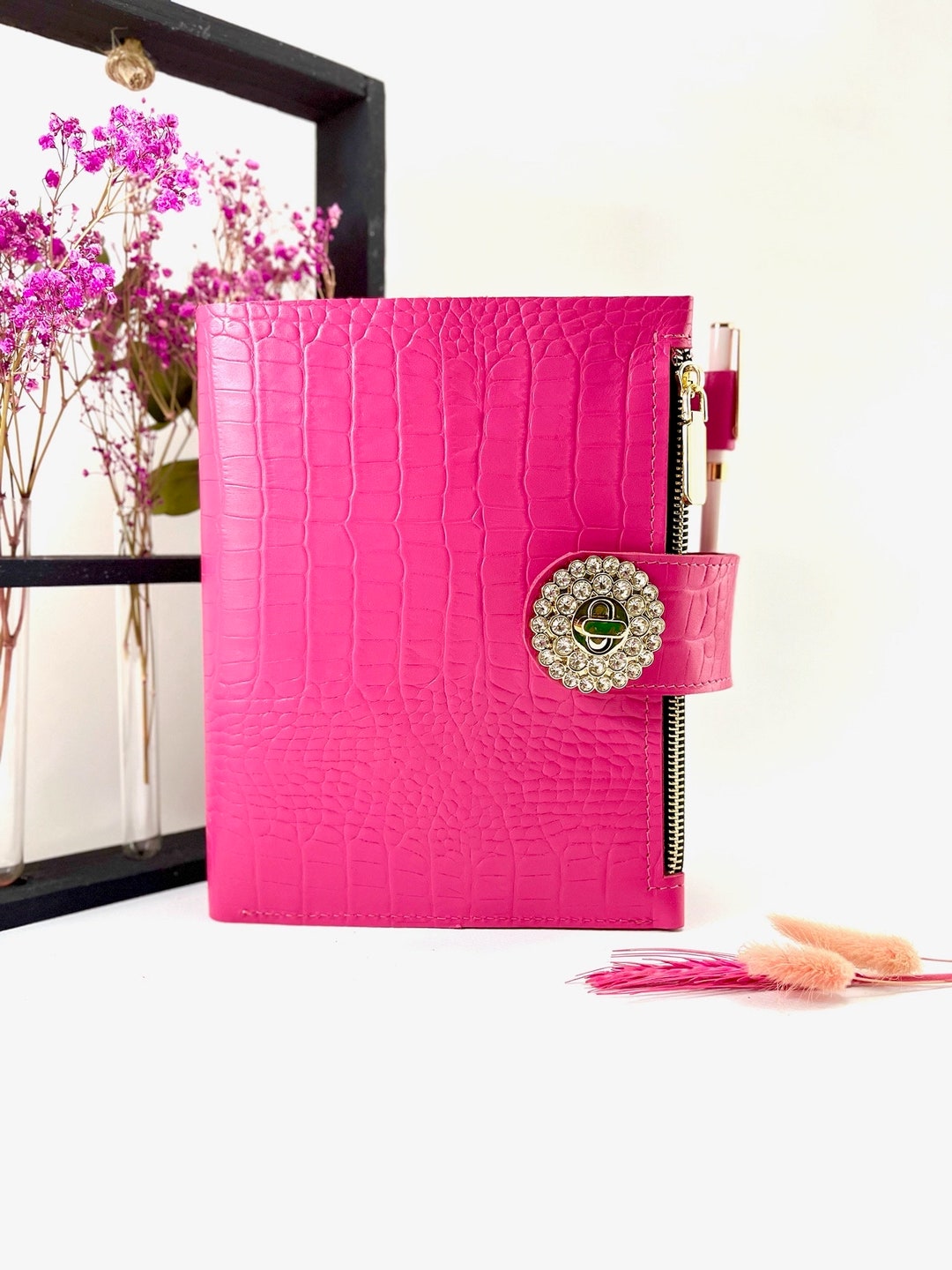 Natural Italian Leather Planner A5,ringbuch A5, Leather Template, A5