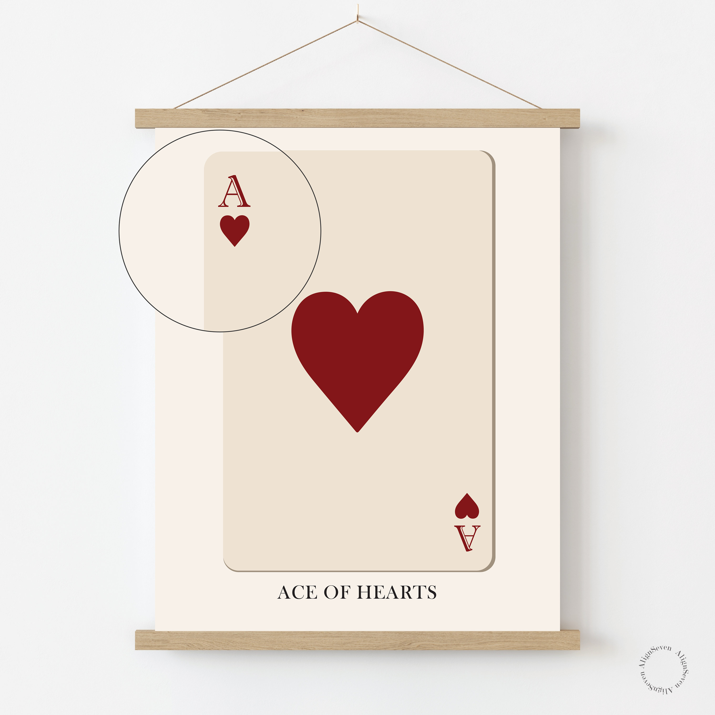 Ace of Hearts Playing Card Digital Print - Etsy