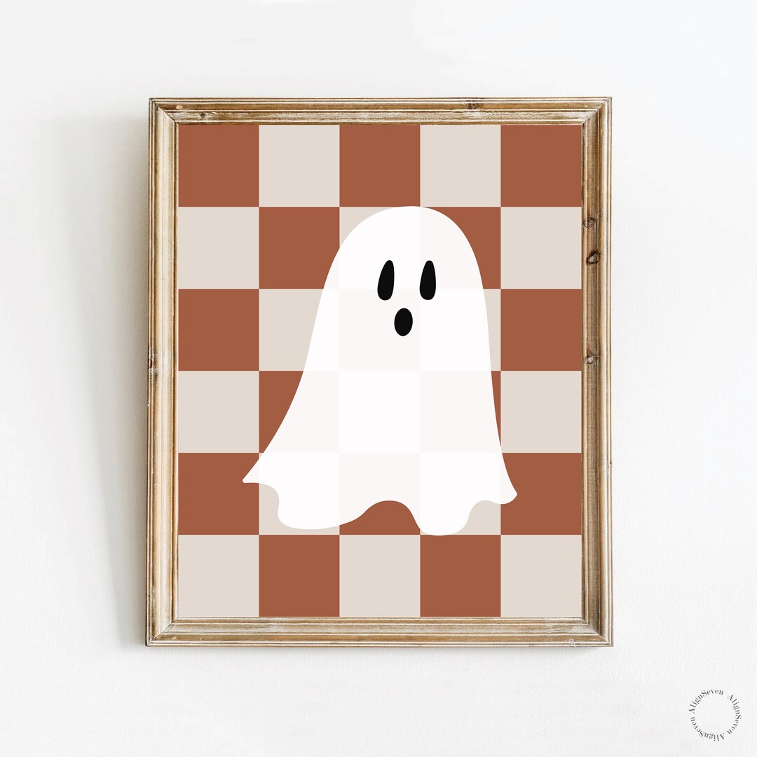 Checked Ghost Checkered Ghost Digital Print - Etsy