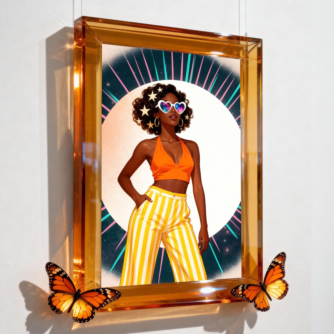 retro-black-woman-sunshine-art-print-70s-fashion-poster-digital