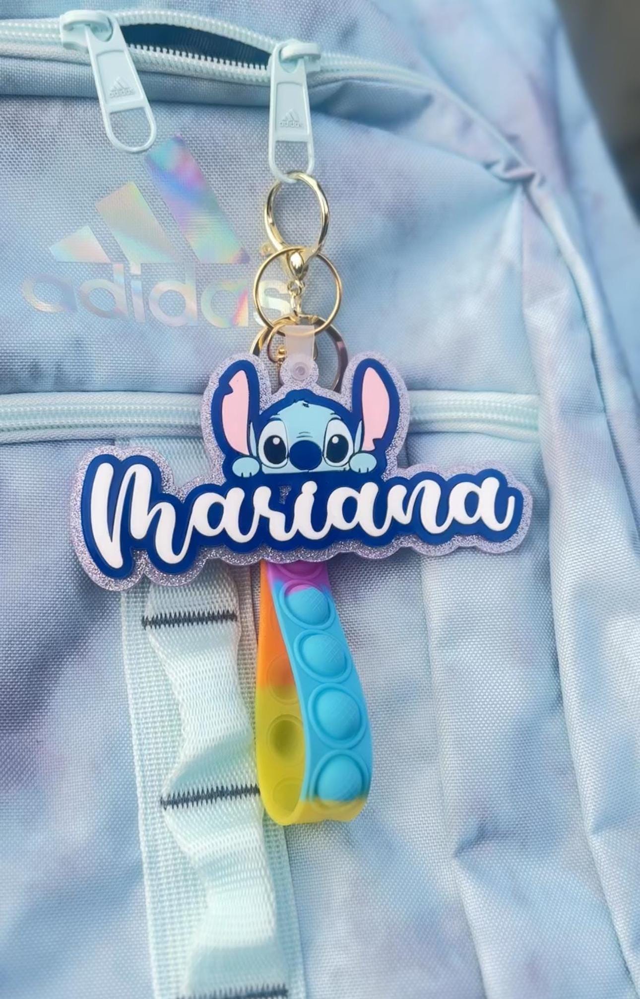 Stitch Keychain , Custom Keychain , Disney Keychain