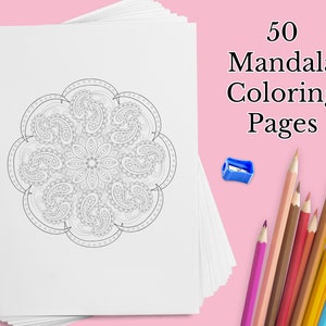 Mandala Coloring Pages:  50 Amazing Patterns - Adult Coloring Book