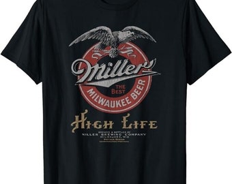 NOFX Band Low Life Always Lewd Miller Beer Logo T-Shirt – 100% Cotton Regular Fit