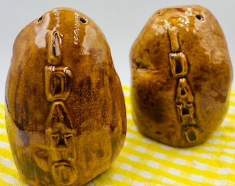 Vintage ceramic Idaho Potato salt and pepper shaker set