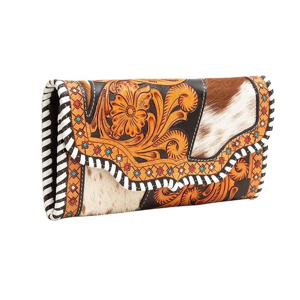 Handmade Hand Tooled Cowhide Wallet Unique Leather Wallet Etsy