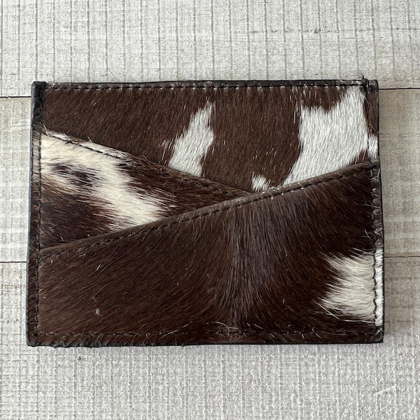 Cowhide Wallet Women Etsy