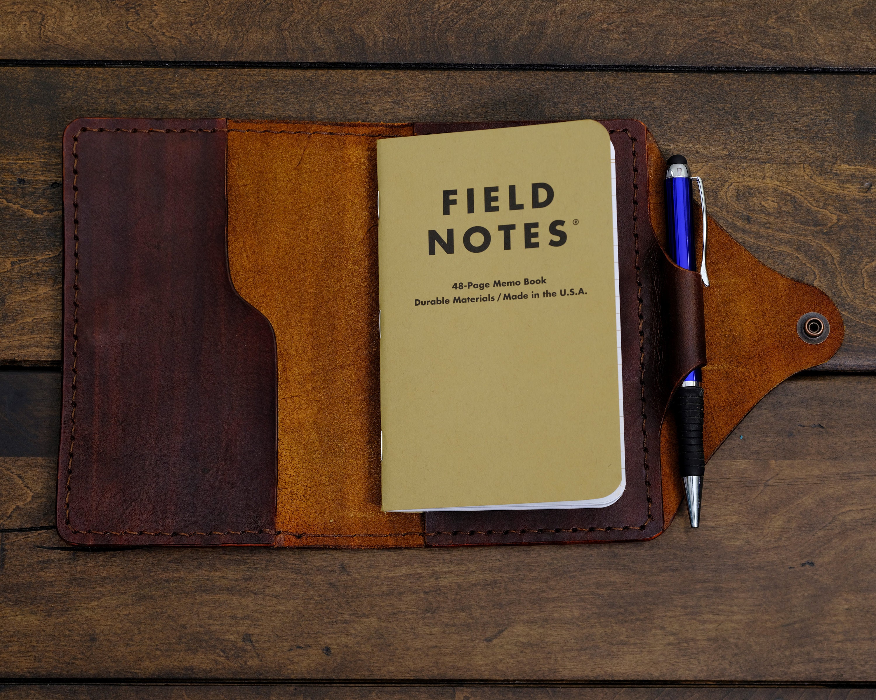Leather Field Notes Journal Cover Veg Tan Moleskine Etsy