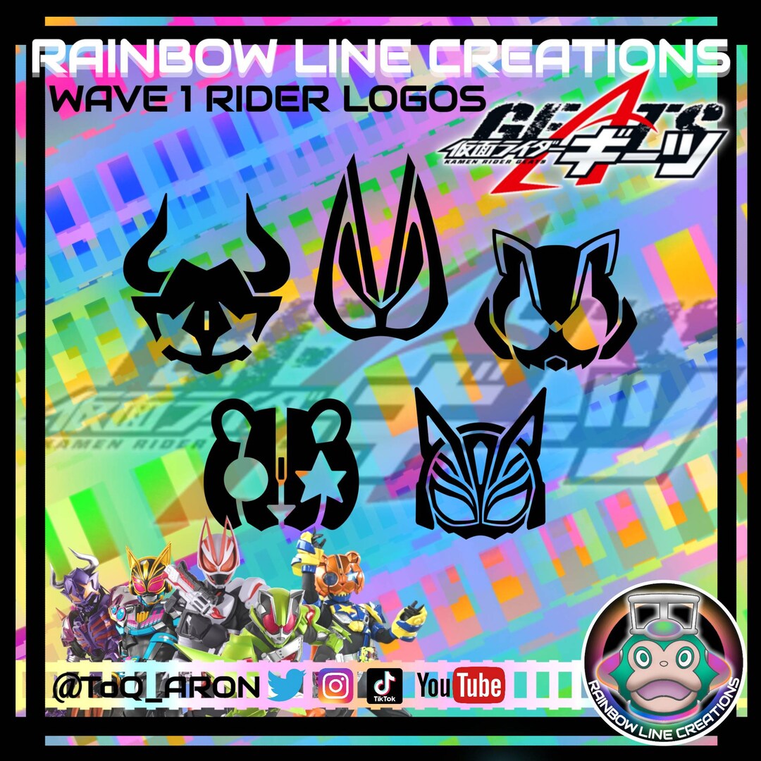 Kamen Rider Geats Vinyl Decals ID CORES - Etsy