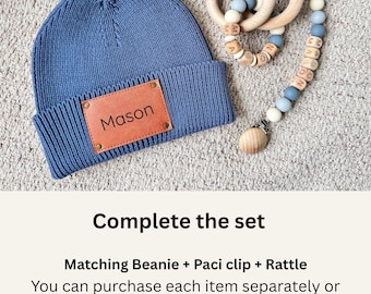Custom Beanie| Personalized Newborn Name Hat| Baby Shower Gift| custome baby gifts| Unisex| Engraved Knit Beanie|First keepsake|New mom Gift