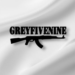 Grey five nine” decal/ suicideboys decal/ g59/ laptop decal/ car decal/ bumper sticker/ text decal