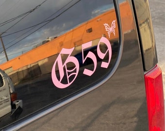 G59 decal (single) / suicideboys decal/ laptop decal/ car decal/ bumper sticker/ text decal
