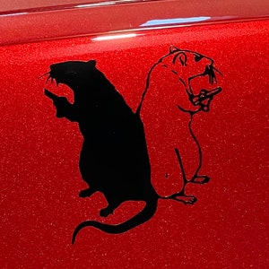 Double Rat With P*stol / Ratatata Decal/ Laptop Decal/ Car Decal ...