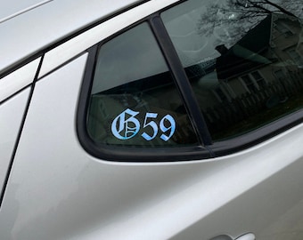 G59 decal (TWO PACK)/ suicideboys decal/ laptop decal/ car decal/ bumper sticker/ text decal