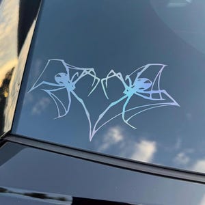 Spinne Herz Aufkleber/ Spinne Aufkleber/Laptop Aufkleber/ Auto Aufkleber/ Auto Aufkleber/ Text Aufkleber