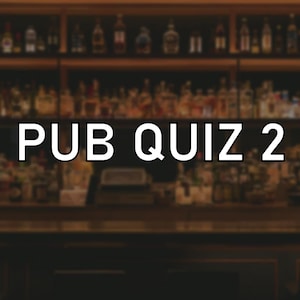 Pub Quiz 2 - Vorgefertigt - Sofort Download - Allgemeinwissen - 50 Fragen