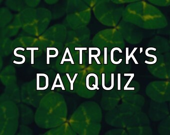St Patrick's Day Quiz - Premade - Instant Download