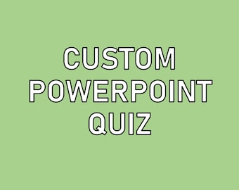 Custom Trivia Powerpoint Quiz - Birthday - Wedding - Party - Games Night - Instant Download