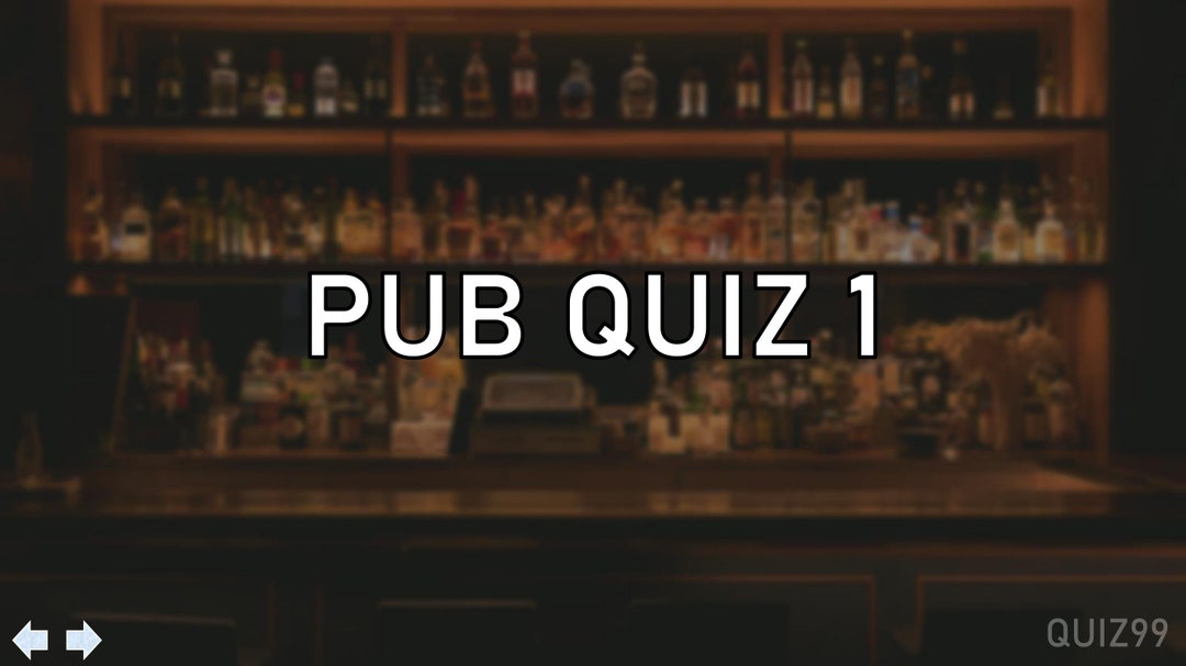 Pub Quiz 1 Premade Instant Download General Knowledge 50 Questions Etsy