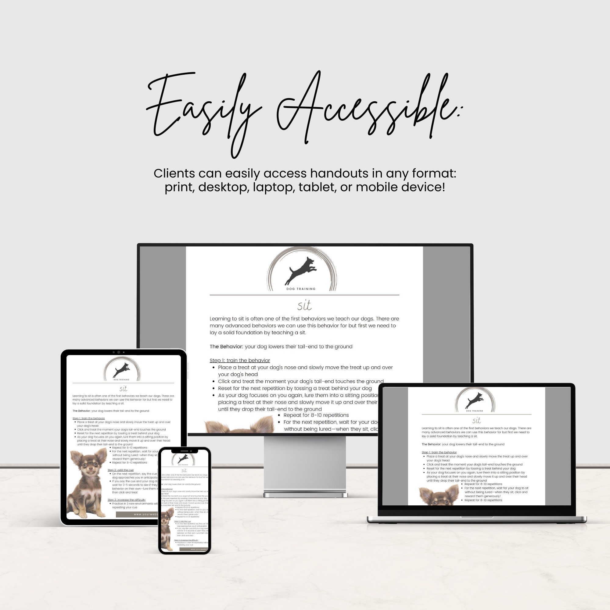dog-training-class-template-dog-training-group-class-handouts-clicker