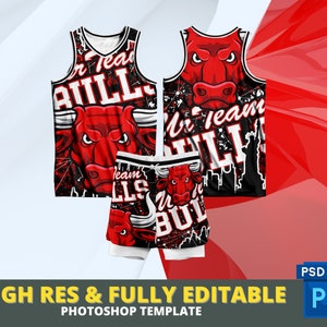 Full Sublimation Editable Basketball Jersey Template | Coreldraw and Photoshop Format | Easy Customize |  FREE Pattern | PSD Jersey Mockup