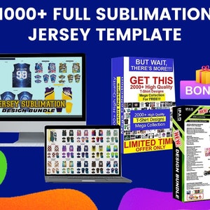 Get 1000+ Full Sublimation Jersey Templates 2024 - Perfect for Your T-Shirt Printing Business