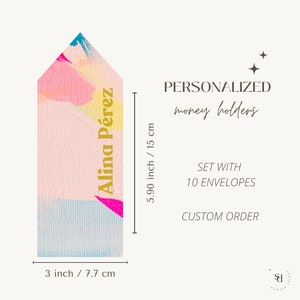 Porta-dinheiros personalizados com papel alumínio, envelopes de dinheiro, envelopes de dinheiro, envelopes de gratificação, casamento, envelopes finos, envelopes personalizados
