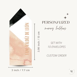 Porta-dinheiro com papel alumínio, envelopes de dinheiro, envelopes de dinheiro, envelopes de gratificação, envelopes de agradecimento personalizados, casamento, envelope de ouro rosa