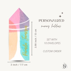 Porta-dinheiros personalizados com papel alumínio, envelopes de dinheiro, envelopes de dinheiro, envelopes de gratificação, casamento, envelopes finos, envelopes personalizados