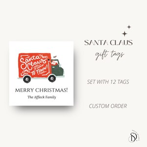 Etiquetas de presente para presentes de Natal Etiquetas de Natal personalizadas Etiquetas de família Etiquetas de presente de Papai Noel, etiquetas de presente personalizadas Presentes de Natal