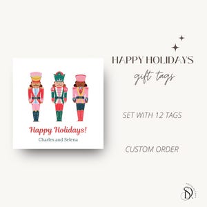 Nutcracker Gift Tags Custom Gift Tags Gift Tags for Christmas Gift Tags for Gifts Custom Name Tags Enclosure Cards Calling Cards