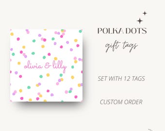 Personalized Gift Tags, Custom Order, Printed Gift Tags, Stationery for kids, Family Tags for Presents, Enclosure Cards, Calling Cards