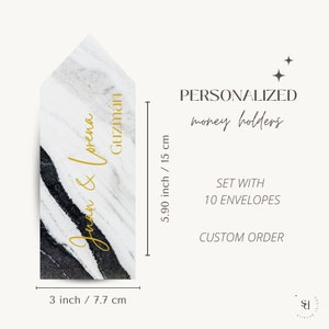 Sobres personalizados con papel de aluminio, sobres para efectivo, sobres para dinero, juego de sobres, sobres personalizados, sobres en blanco y negro, sobres con papel de aluminio dorado