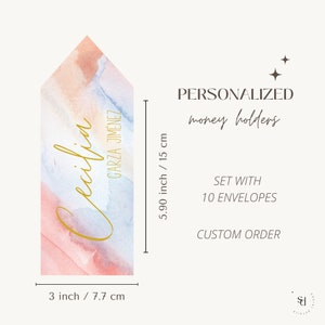 Porta-dinheiro com papel alumínio, envelopes de dinheiro, envelopes de dinheiro, envelopes de gratificação, casamento, envelopes finos, envelopes personalizados
