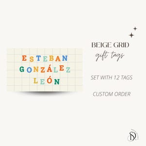 Etiquetas de regalo personalizadas, etiquetas personalizadas, etiquetas familiares, etiquetas de remitente, etiquetas de regalo de cumpleaños, etiquetas de regalo modernas, papelería personalizada