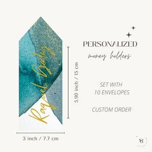 Envelopes de dinheiro personalizados, porta-dinheiro com papel alumínio, envelopes personalizados, conjunto com 10, envelopes de dinheiro, envelopes de presente de dinheiro