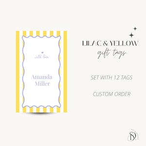 Etiquetas de regalo para niños, etiquetas con nombre personalizadas para regalos, juego de 12, etiquetas con textura moderna, regalos de cumpleaños, etiquetas con nombre lindas