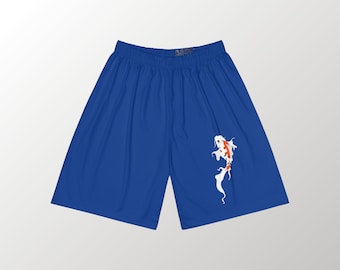 Koi Fish athletic Shorts, Blue