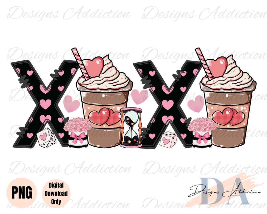 Coffee Valentine Png Xoxo Coffee Png Valentines Day PNG - Etsy