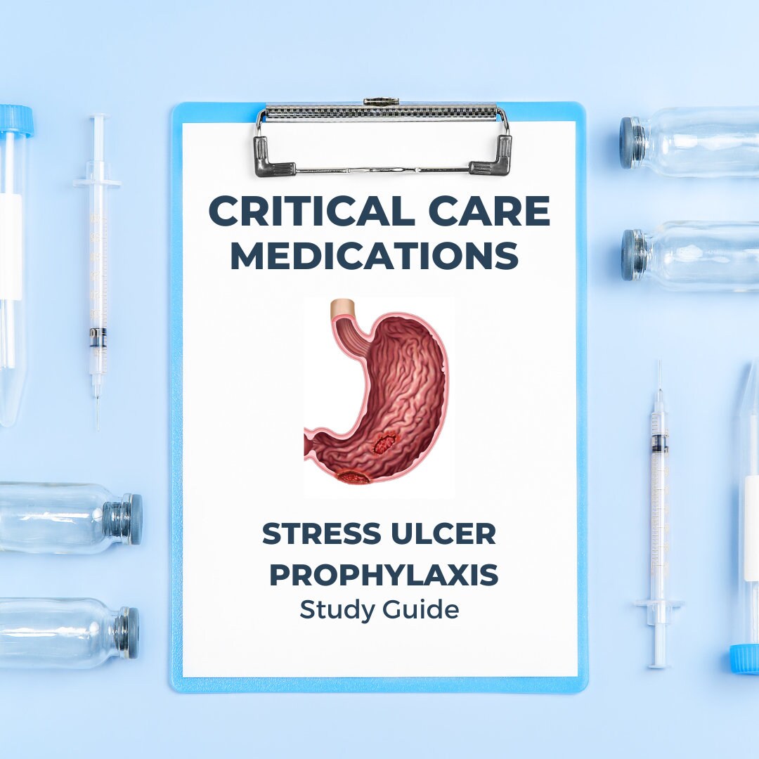 Common Stress Ulcer Prophylaxis Medications in Critical Care Etsy