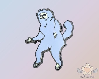 Human Meme Cat Pin with Enamel Anthropomorphic Pin, Cute Novelty Backpack Accessories, Funny Gift for Women and Girls, Handmade