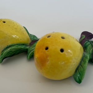 Vintage, Cheery Lemon Salt and Pepper Shakers From Japan