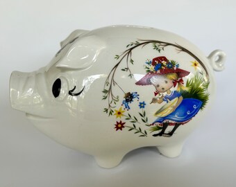 Old Foley Nursery Rhyme Piggy Bank James Kent England Porcelain 1960's Old Foley Nursery Rhyme Piggy Bank James Kent England Porcelain 1960's
