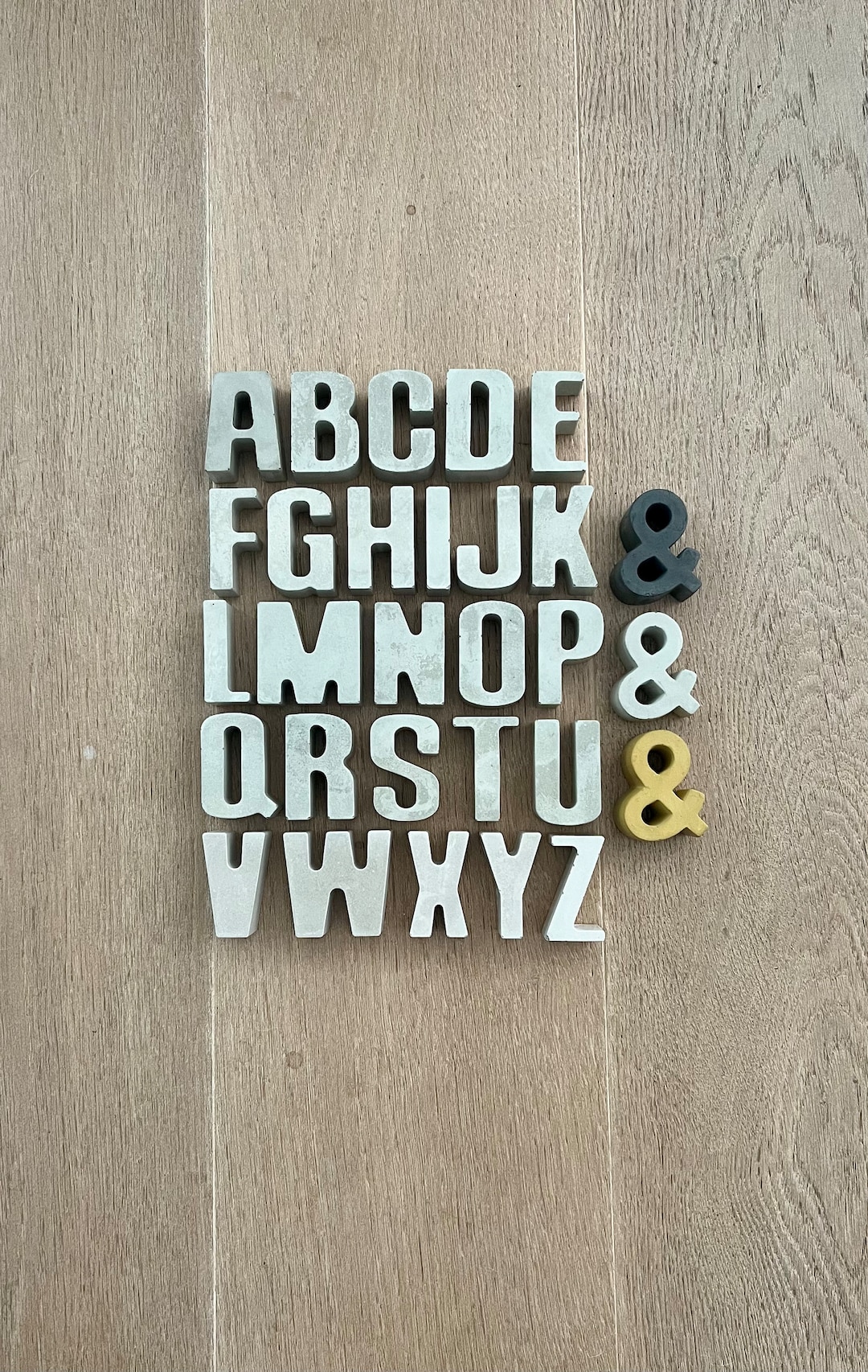 Concrete Letters | Personalized Decoration | Individual | Home | Gifts ...